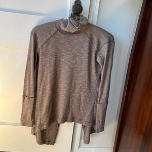 Long sleeve Free People turtleneck with slight open back
